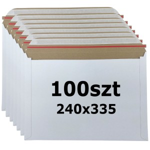 Koperty kurierskie kartonowe 240x335mm (250g) 100szt.