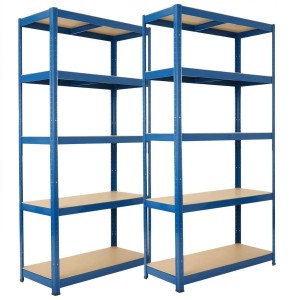 REGAŁ MAGAZYNOWY NIEBIESKI 5 PÓŁEK 180x90x40 875 kg 2szt