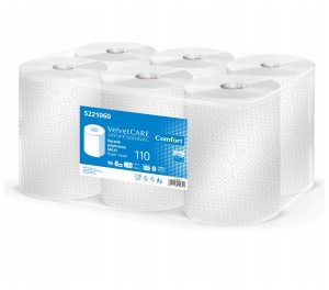 Ręcznik papierowy Velvet Maxi 2 warstwy wstęga 110m 6szt.