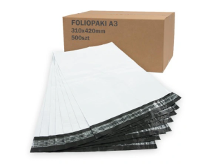 Foliopaki K04 310x420mm A3 500szt.