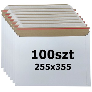 Koperty kurierskie kartonowe 255x355mm (280g) 100szt
